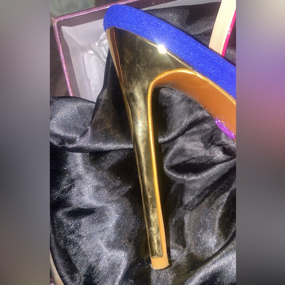 Colorblock High Heels - Picture 5 of 13